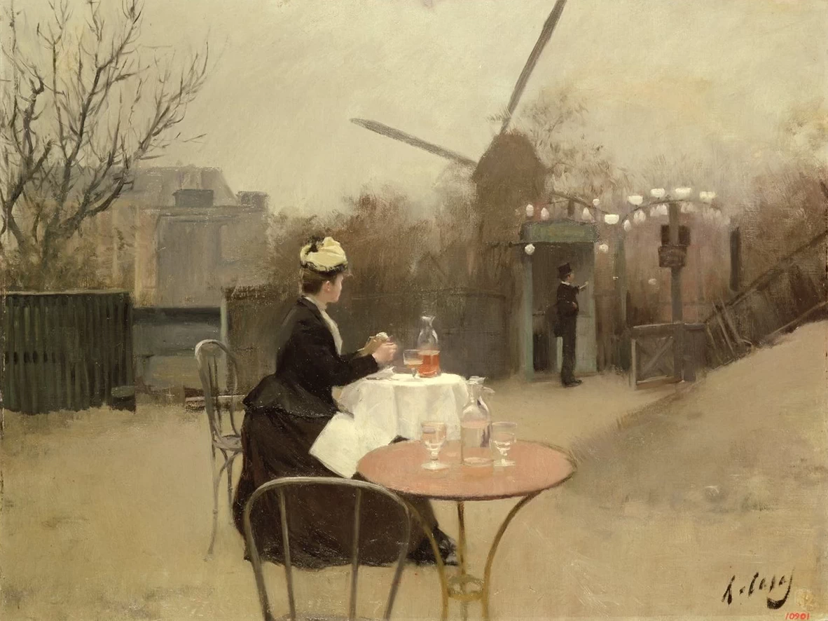 Ramon Casas - Mangiare all'aperto